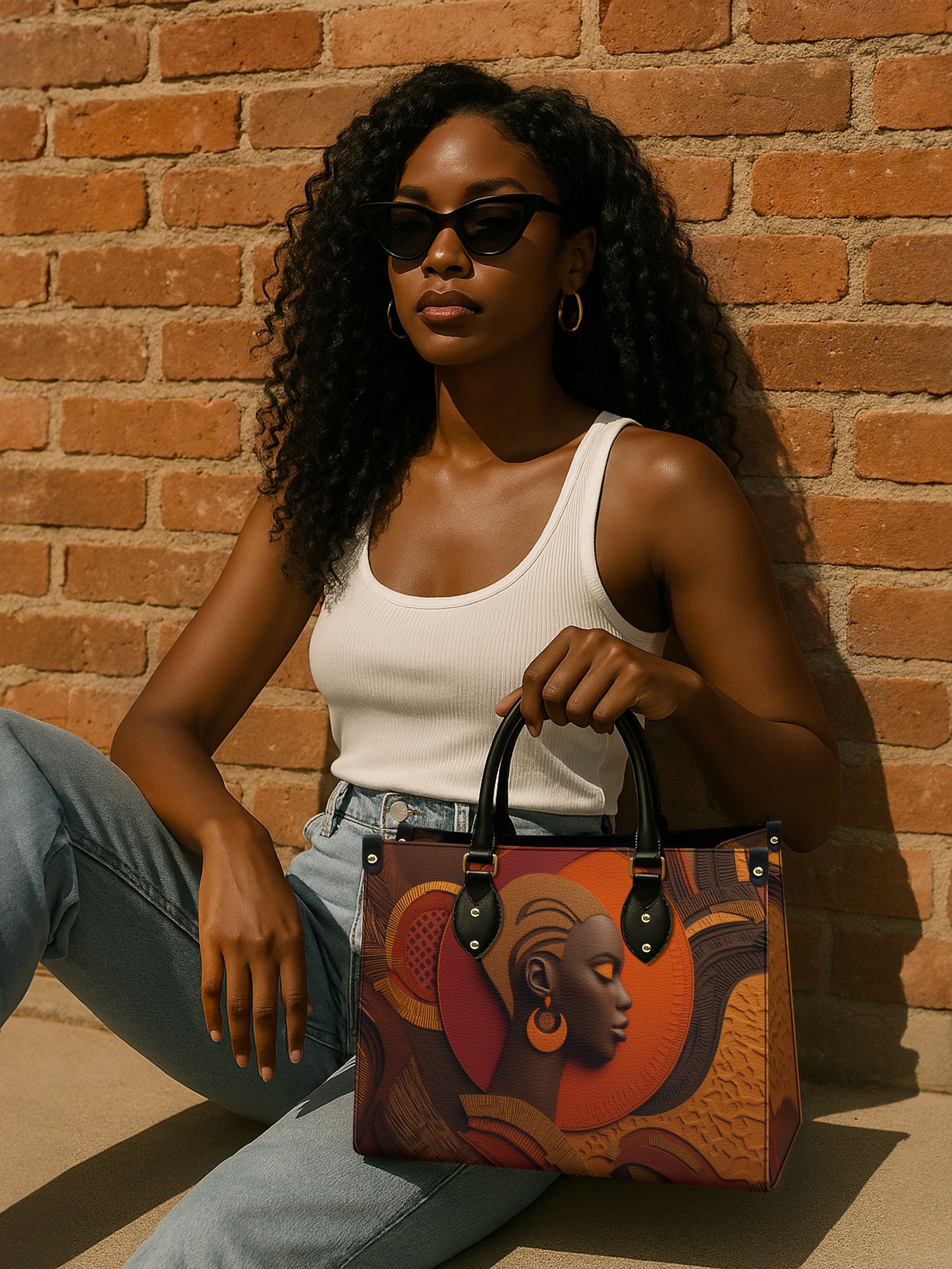Cropped Crown Premium Leather Handbag QR0TD269
