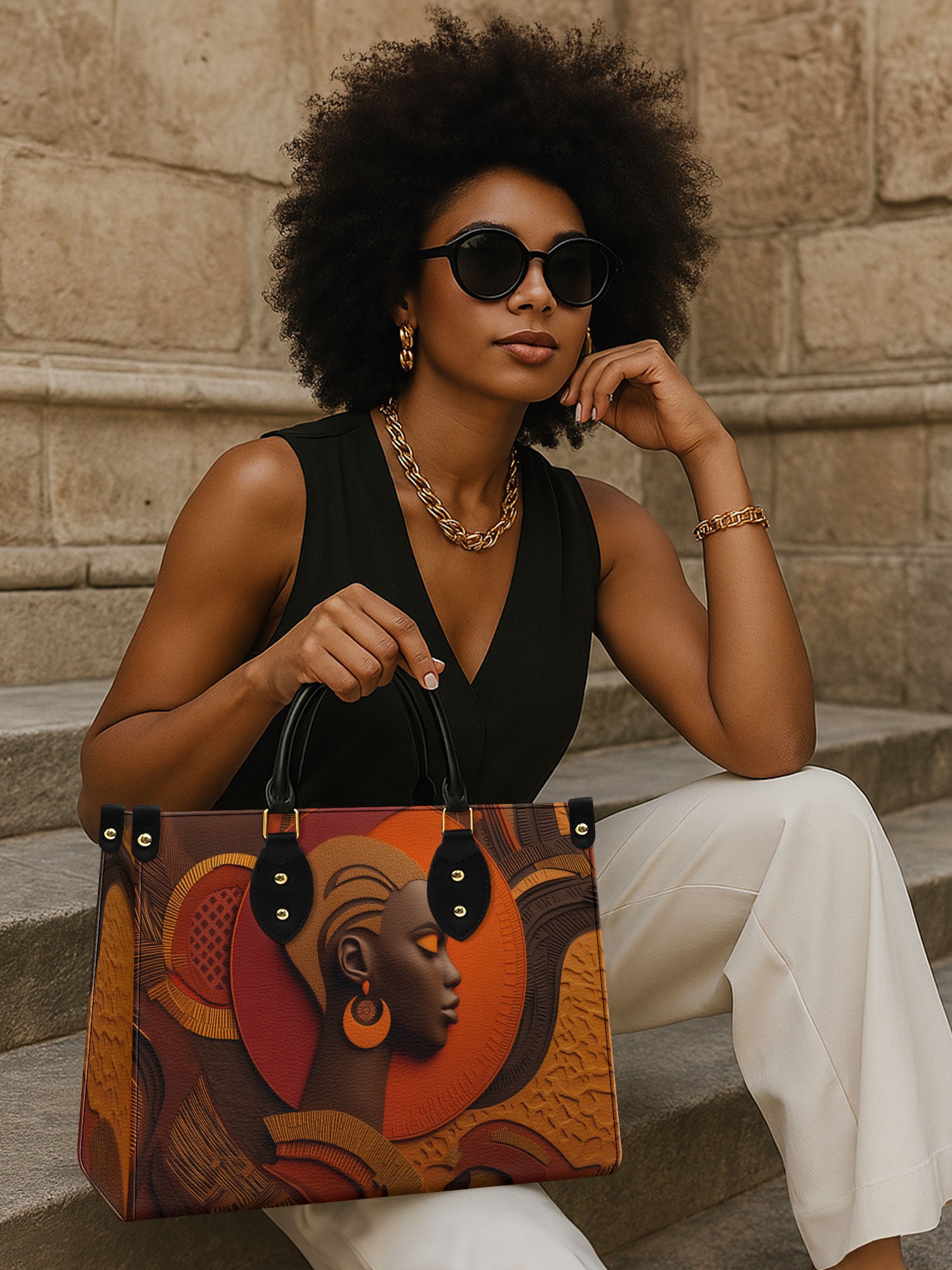Cropped Crown Premium Leather Handbag QR0TD269