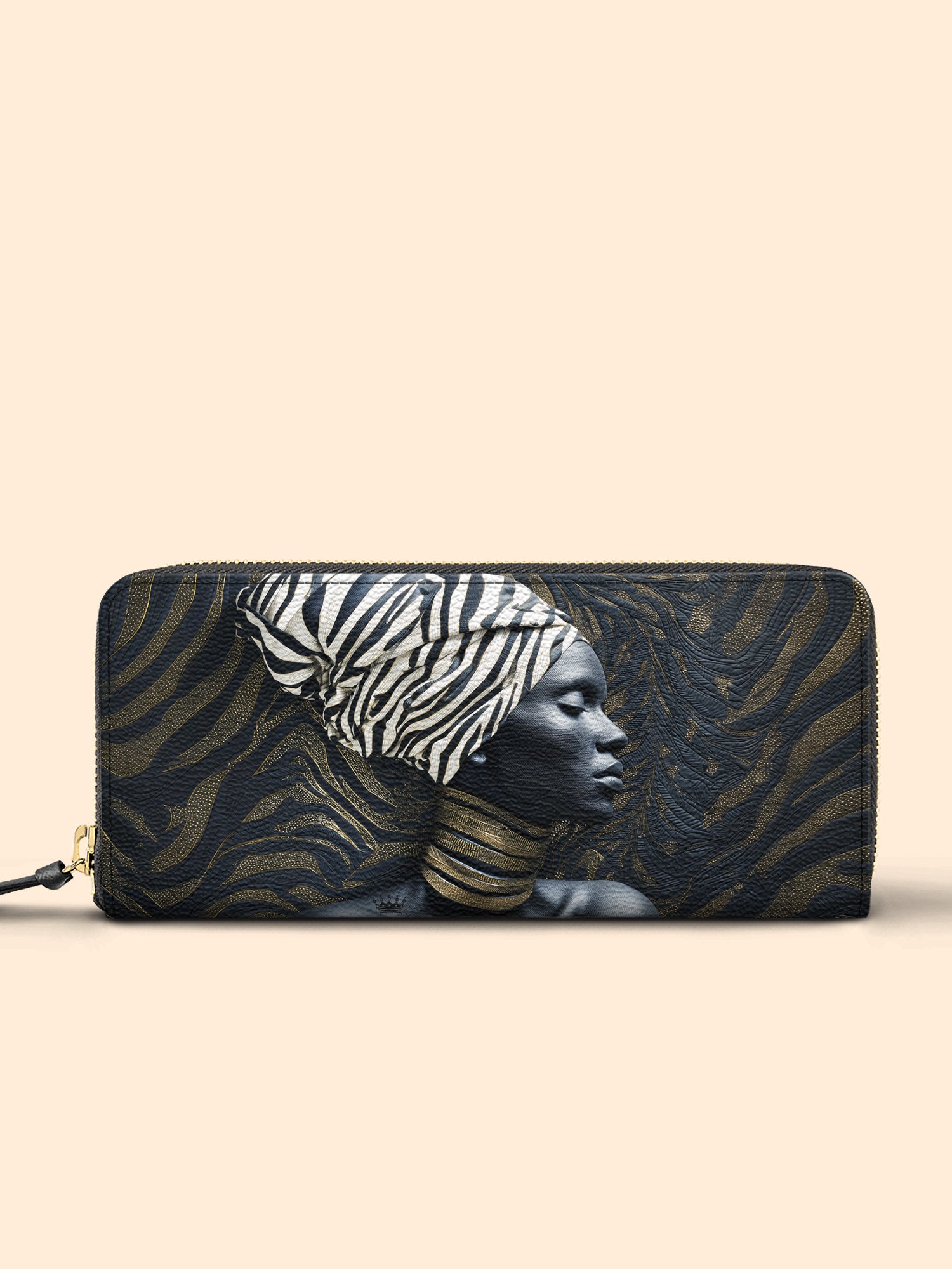 Zebra Noir Slimline Zippy Wallet QR0TV139