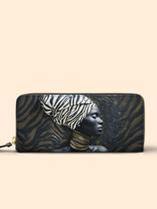 Zebra Noir Slimline Zippy Wallet QR0TV139