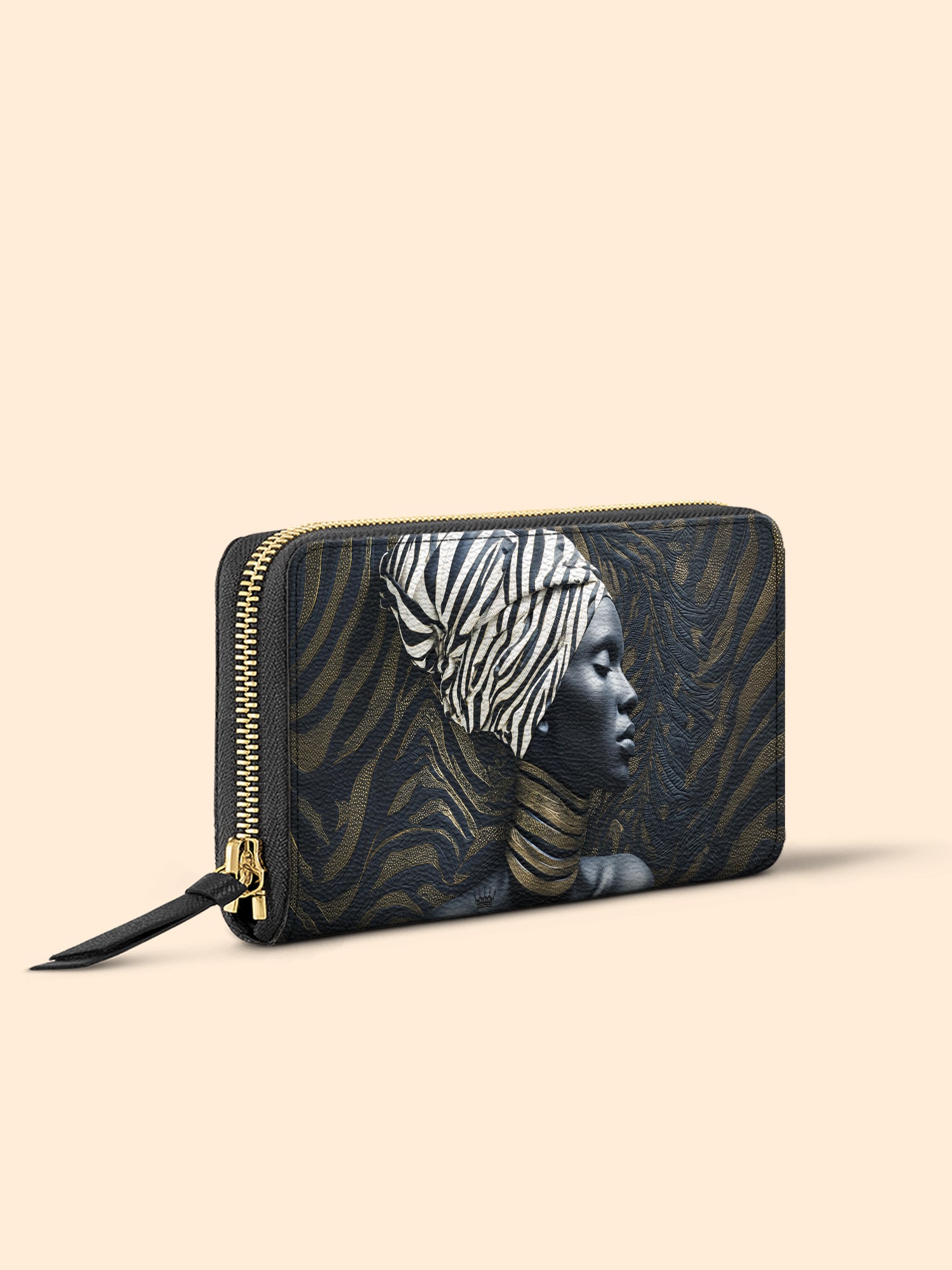 Zebra Noir Slimline Zippy Wallet QR0TV139