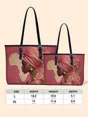 African Blossom Leather Bucket Bag QR0XD727