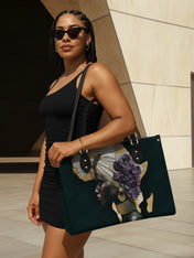 African Bloom Premium Leather Handbag QR0XD535