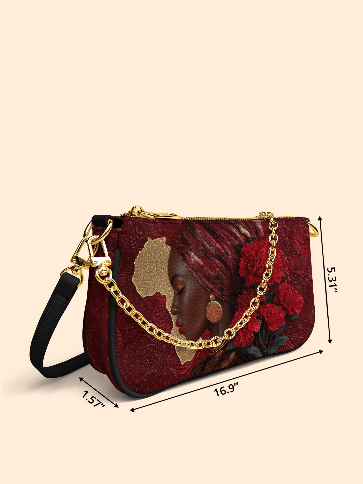African Blaze Classic Zip Pochette QR0XD547