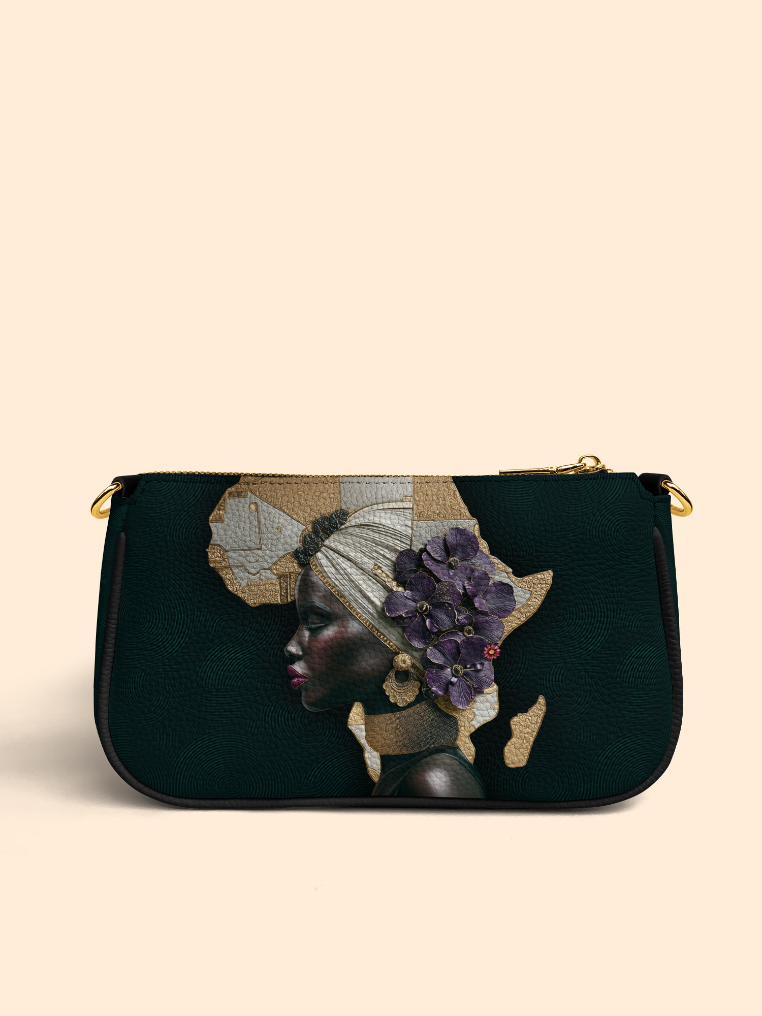 African Bloom Classic Zip Pochette QR0XD545