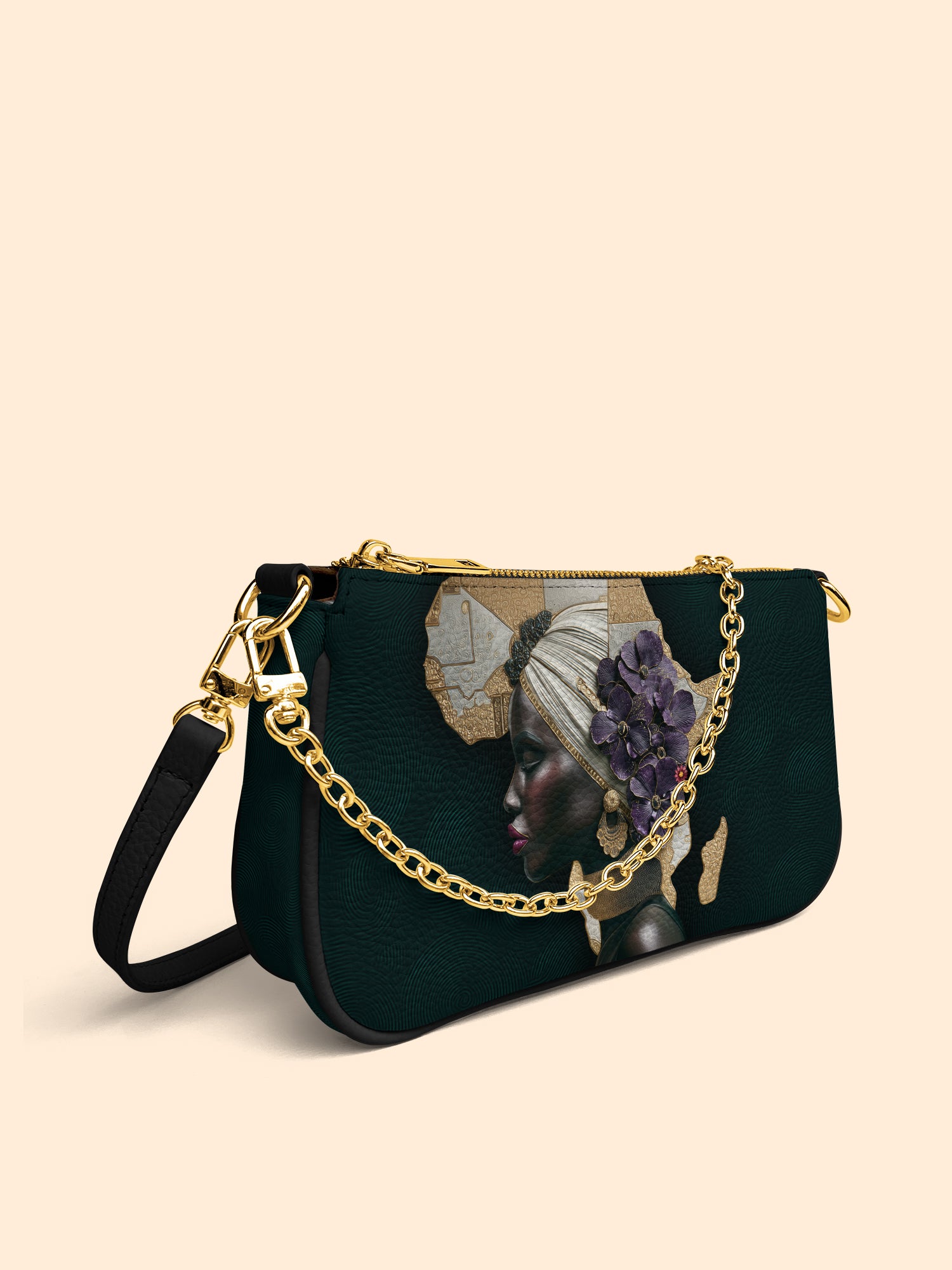 African Bloom Classic Zip Pochette QR0XD545