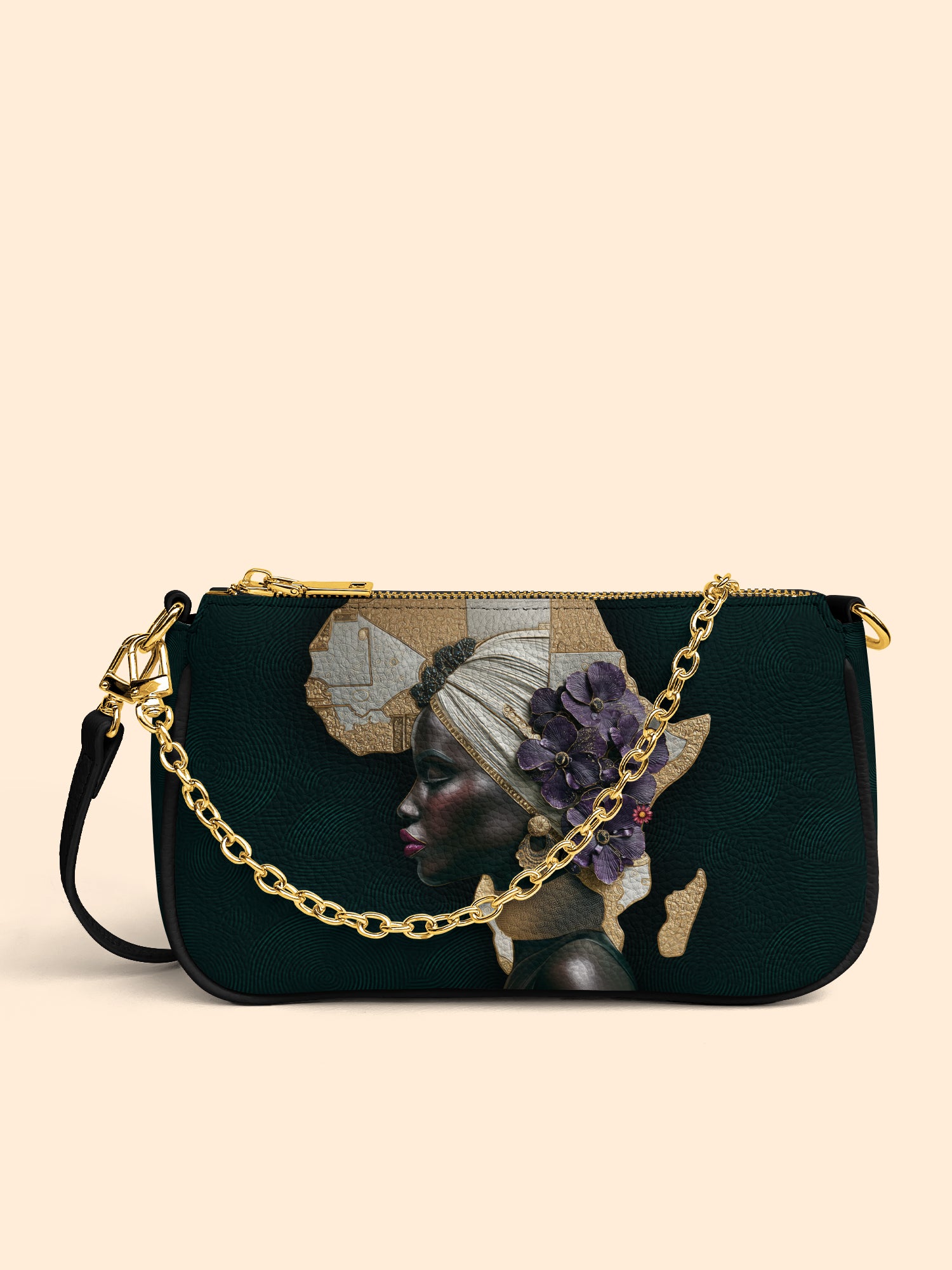 African Bloom Classic Zip Pochette QR0XD545