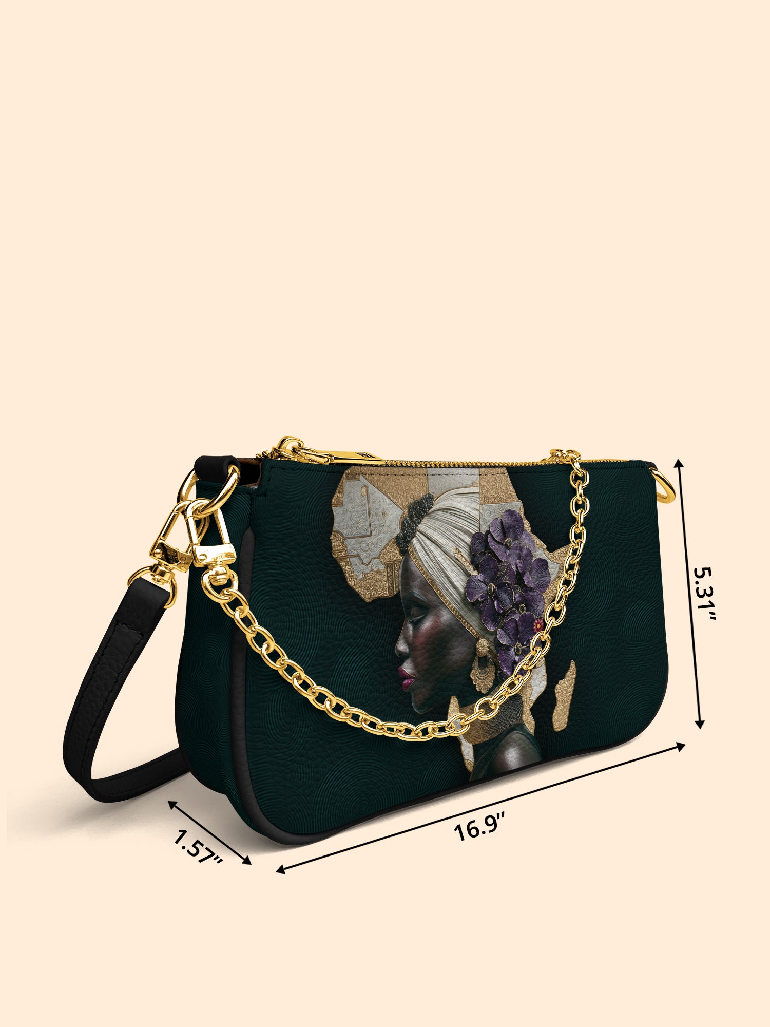 African Bloom Classic Zip Pochette QR0XD545