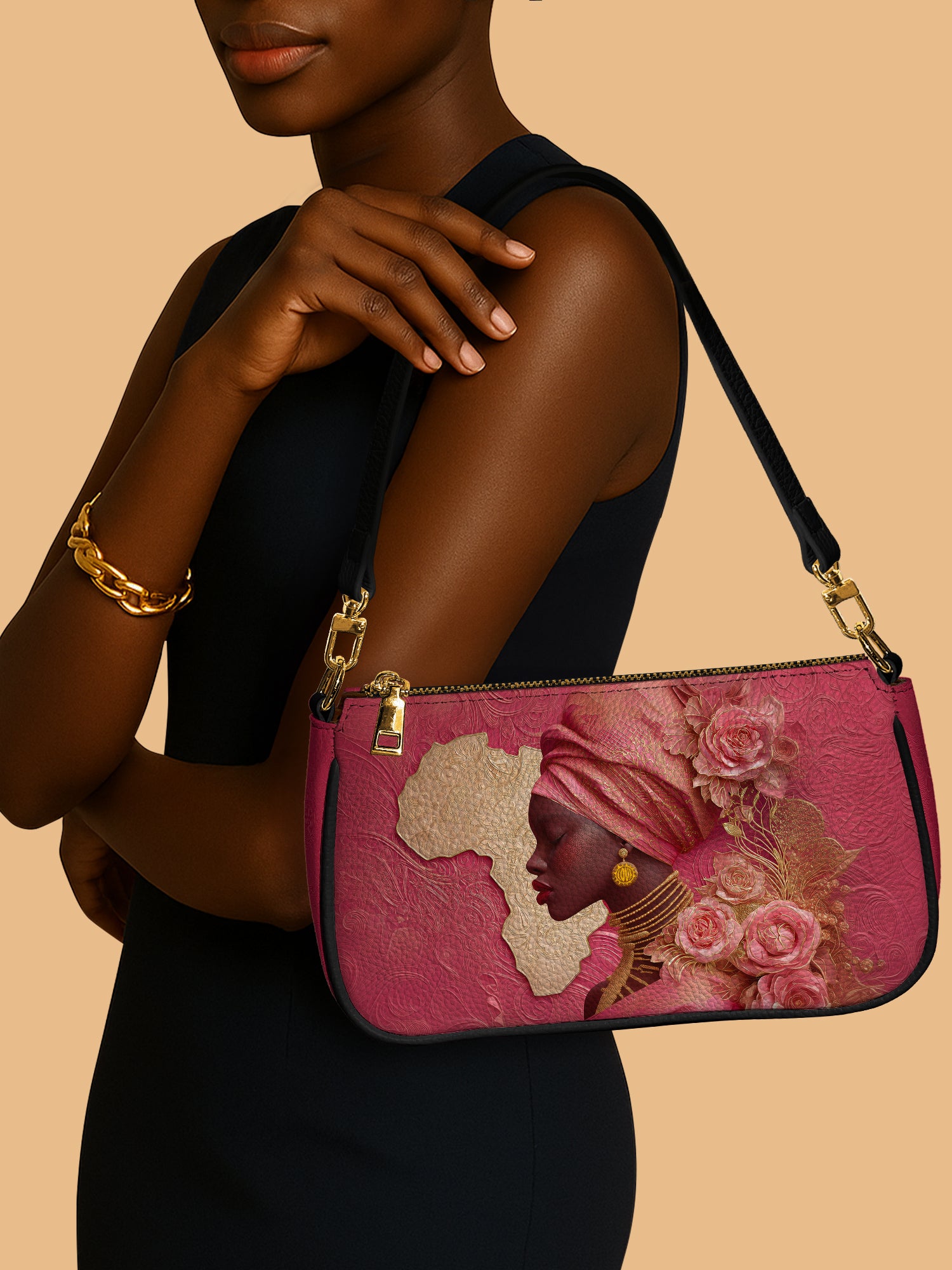African Blossom Classic Zip Pochette QR0XD548