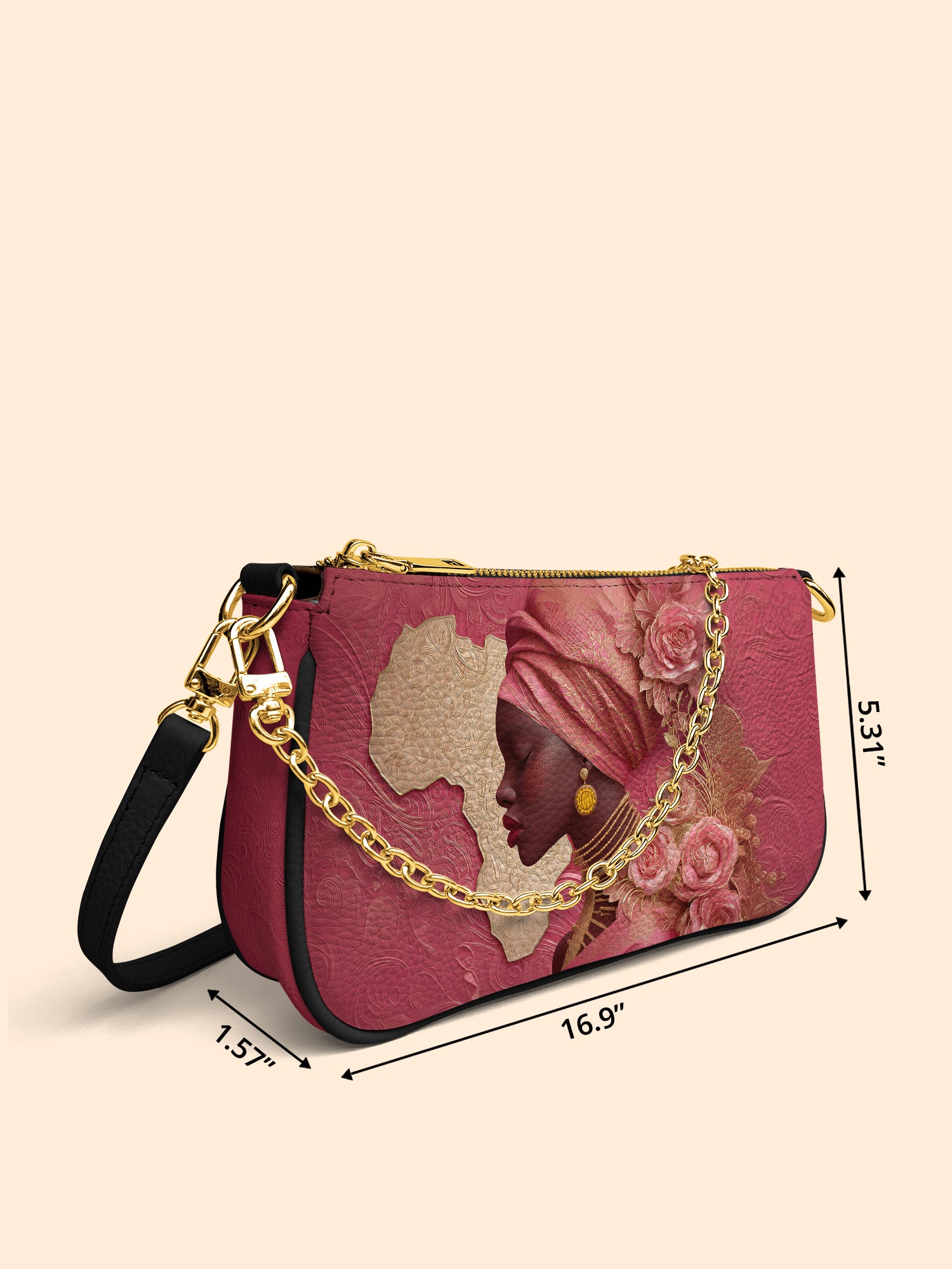African Blossom Classic Zip Pochette QR0XD548