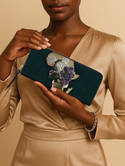 African Bloom Slimline Zippy Wallet QR0XD555