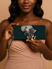 African Bloom Slimline Zippy Wallet QR0XD555