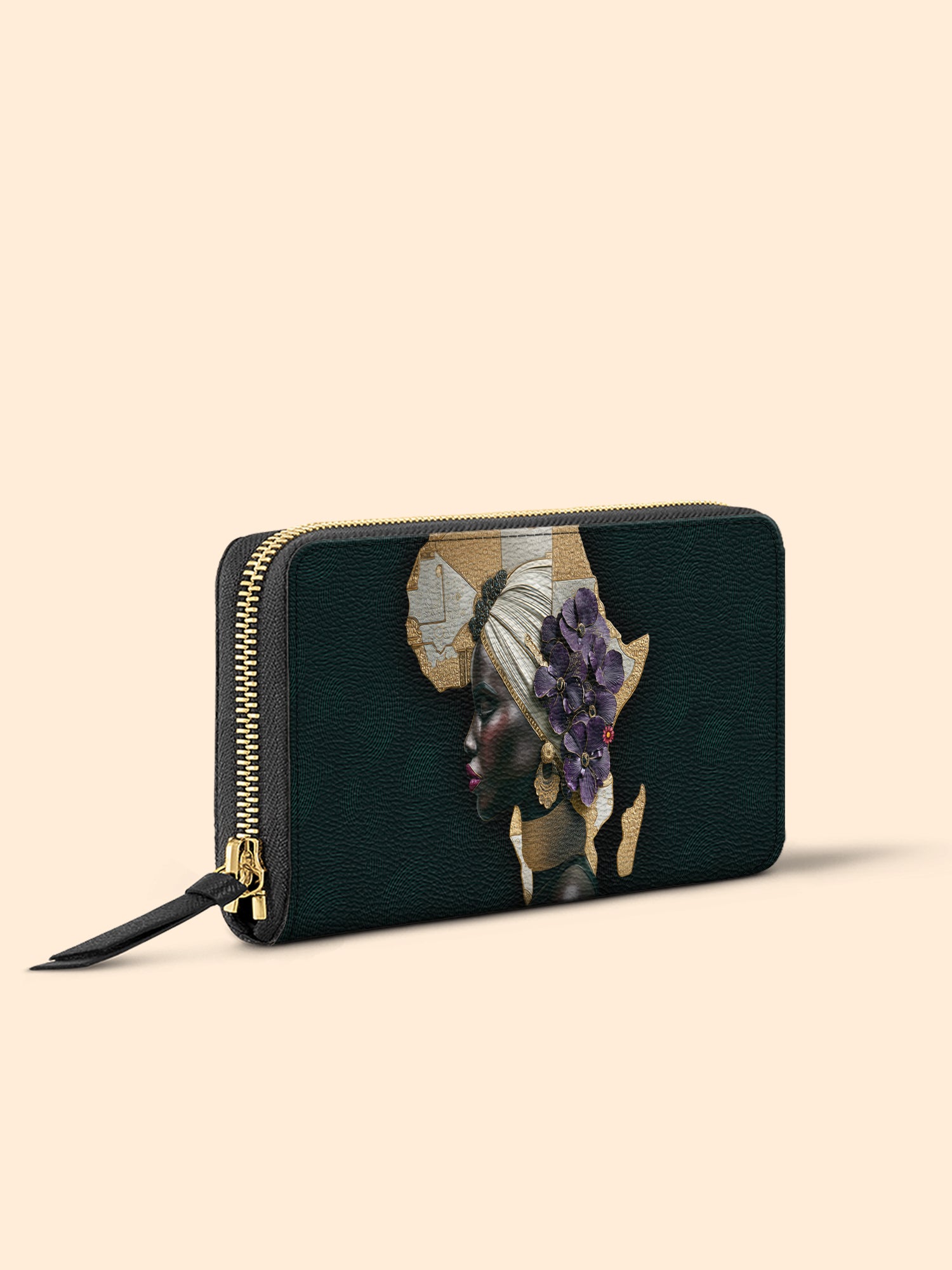 African Bloom Slimline Zippy Wallet QR0XD555