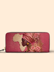 African Blossom Slimline Zippy Wallet QR0XD558