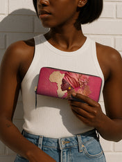 African Blossom Slimline Zippy Wallet QR0XD558