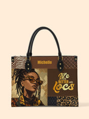 Better With Locs Premium Leather Handbag