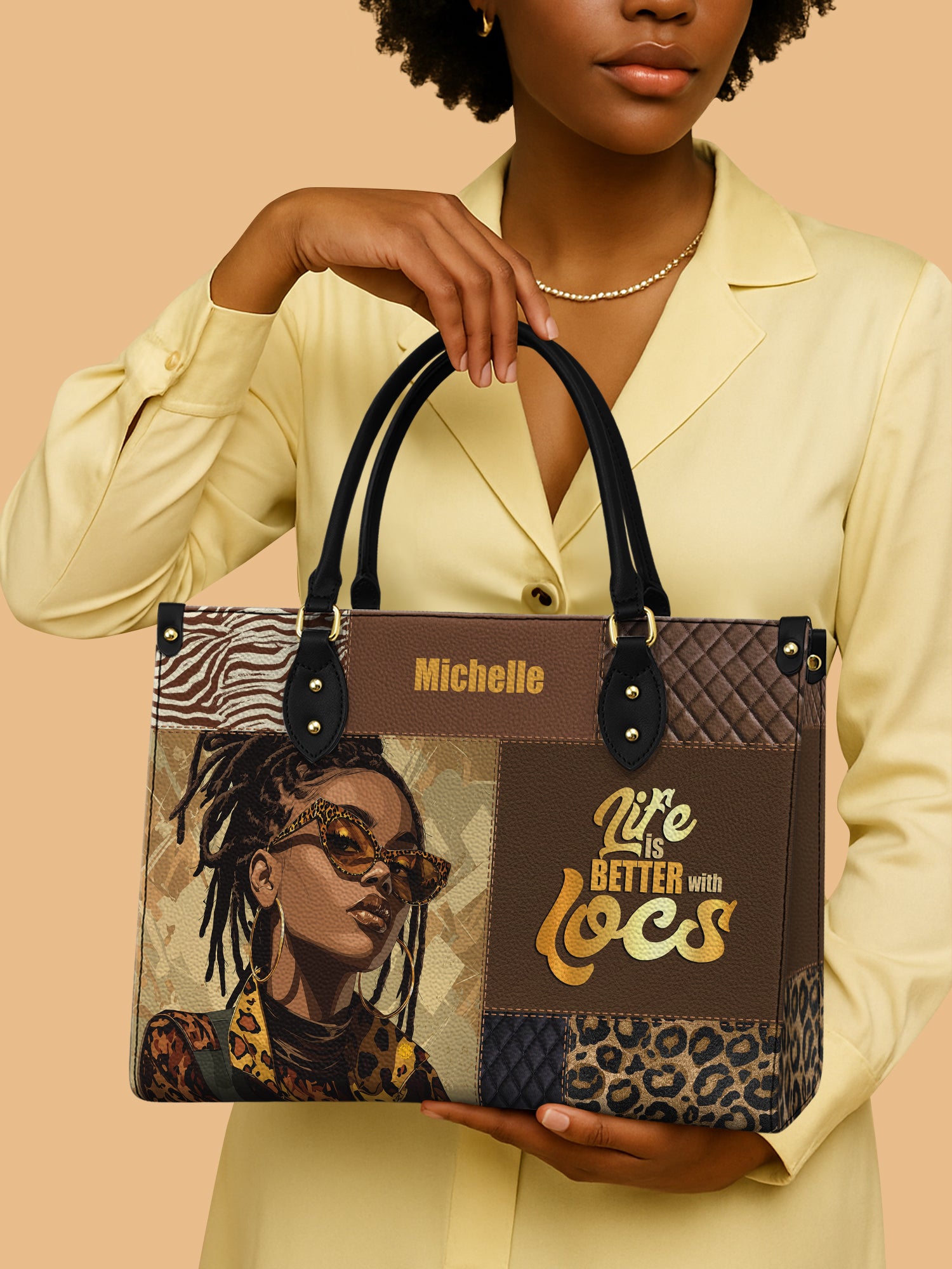 Better With Locs Premium Leather Handbag