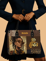 Better With Locs Premium Leather Handbag
