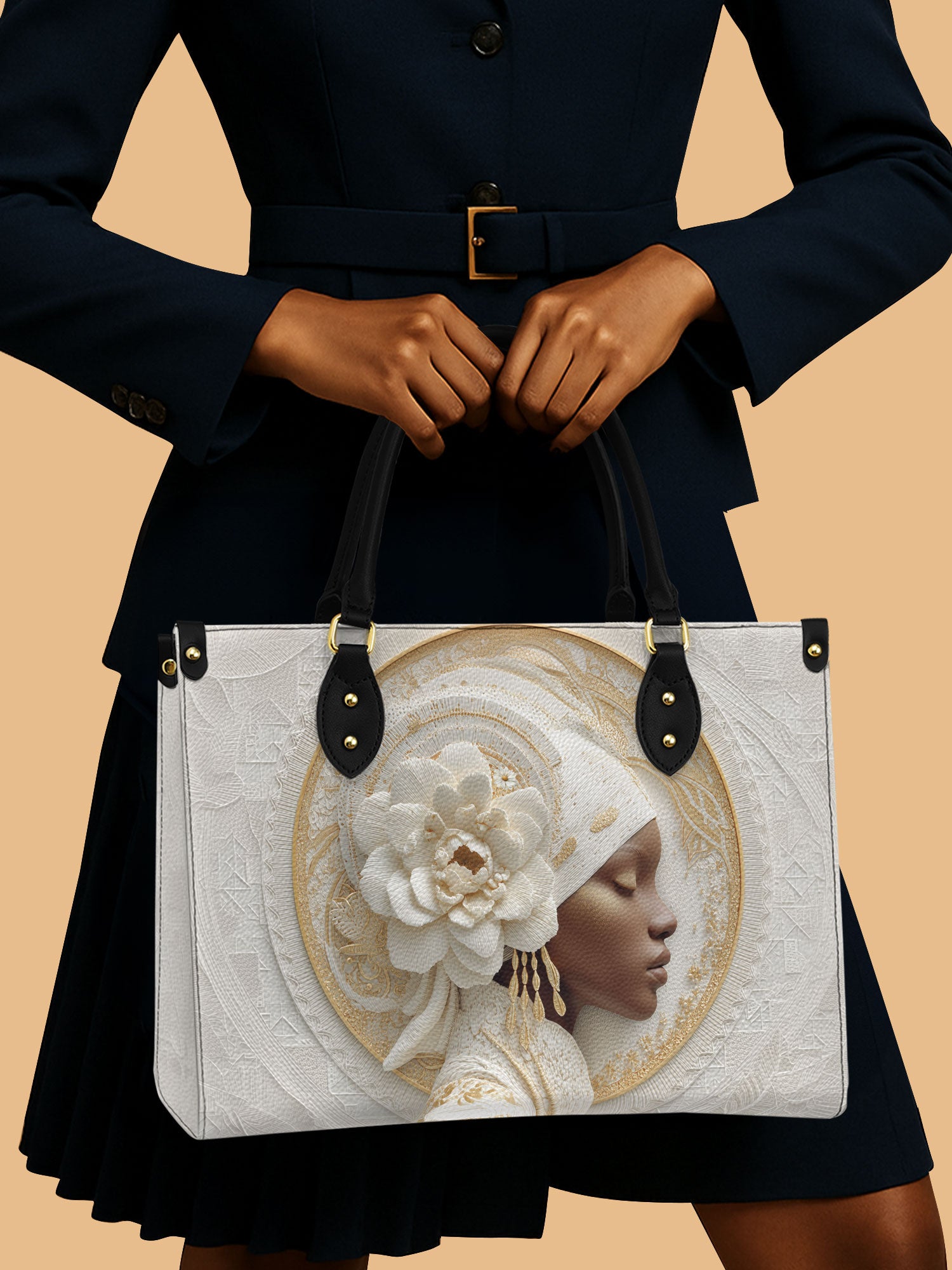 Blossom Goddess Premium Leather Handbag QR0TD319