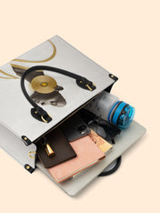 Fade Contrast Premium Leather Handbag QR0TD328