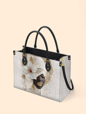 Ivory Bloom Premium Leather Handbag QR0TD322