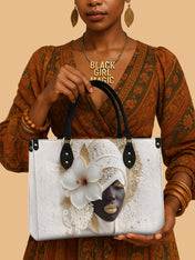 Ivory Bloom Premium Leather Handbag QR0TD322