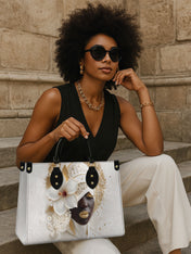 Ivory Bloom Premium Leather Handbag QR0TD322