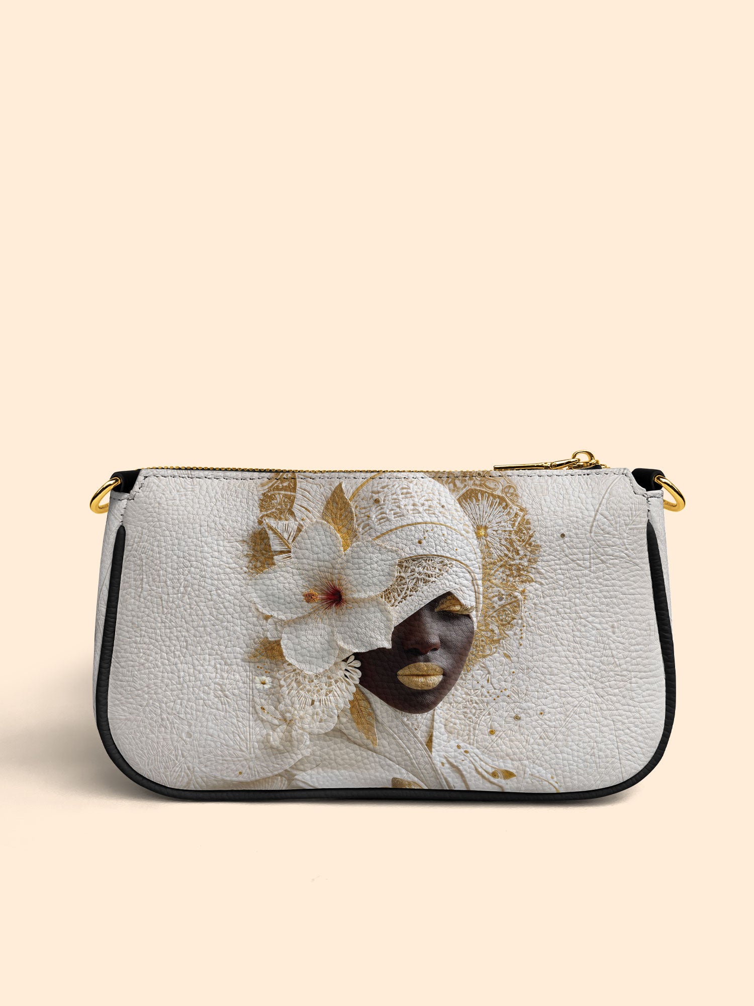 Ivory Bloom Classic Zip Pochette QR0TD324
