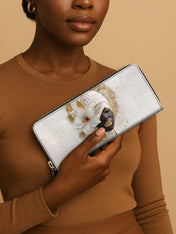 Ivory Bloom Slimline Zippy Wallet QR0TD323