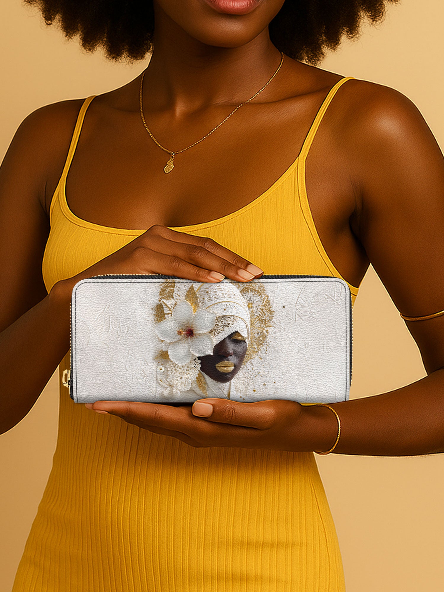 Ivory Bloom Slimline Zippy Wallet QR0TD323