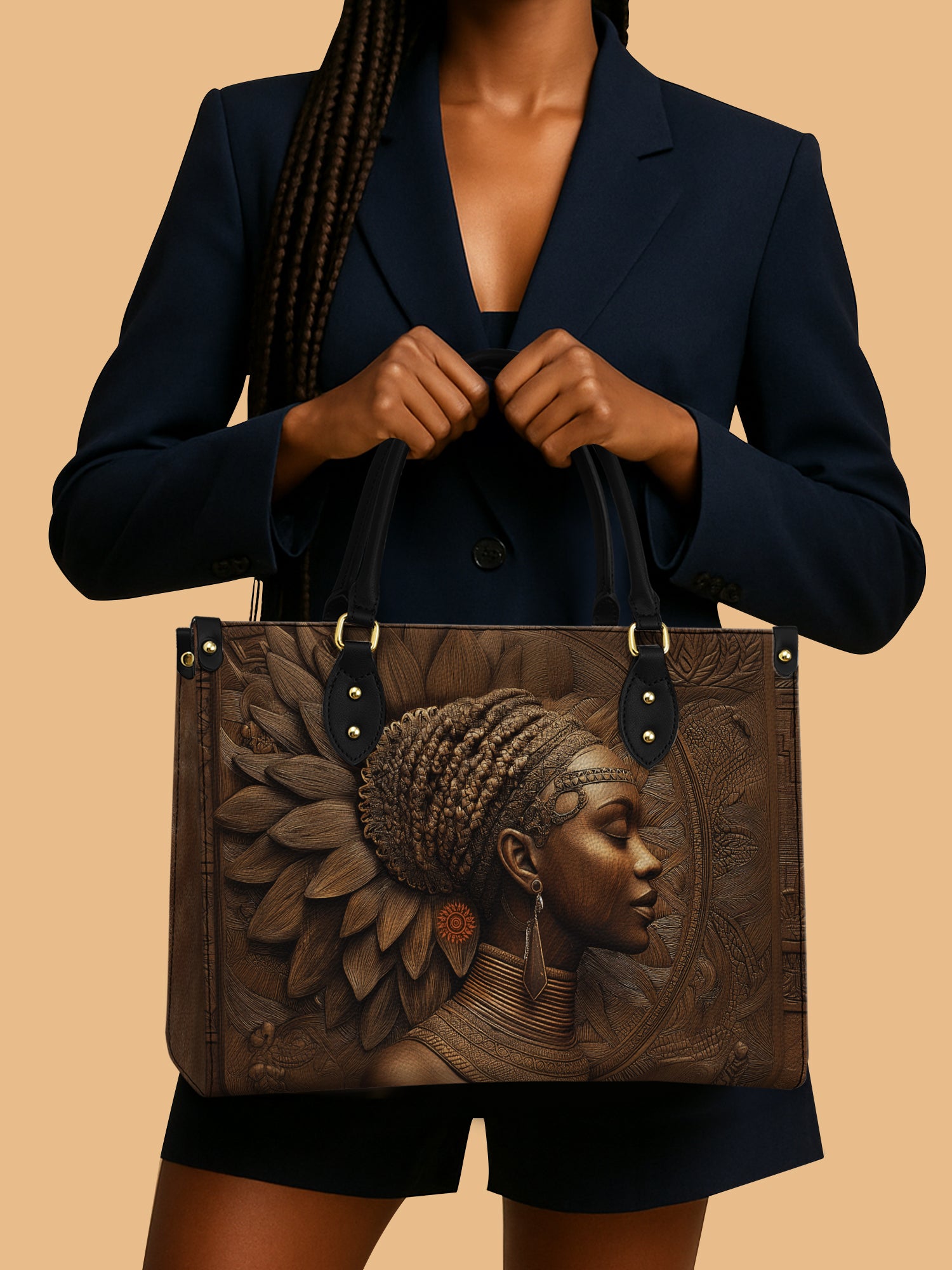 Aasha Africa Premium Leather Handbag QR0XD607