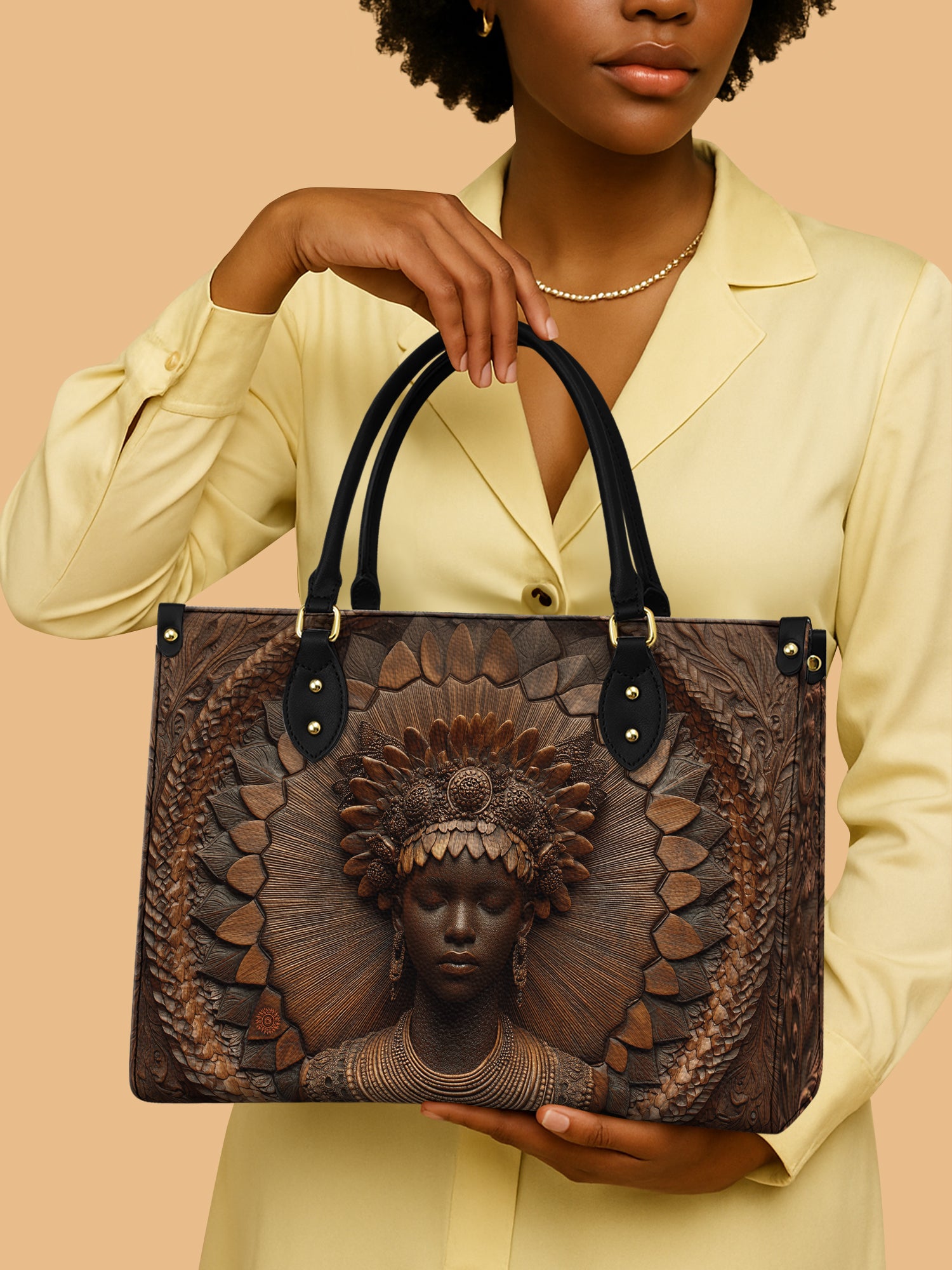 Afriscendence Premium Leather Handbag QR0XD609