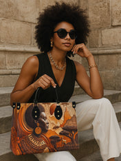 Ancestral Oak Premium Leather Handbag QR0TD337