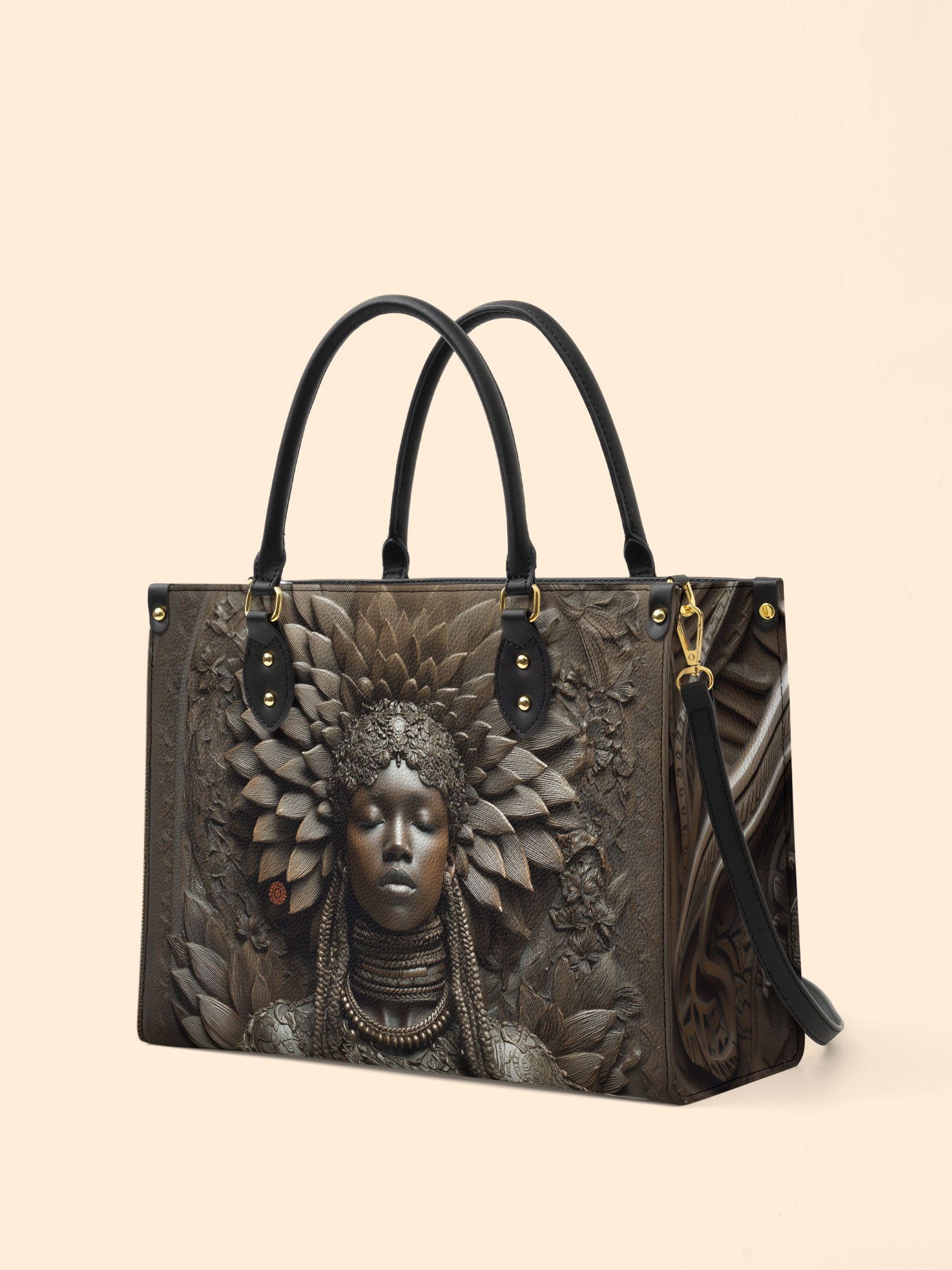 Bronze Birthright Premium Leather Handbag QR0XD610
