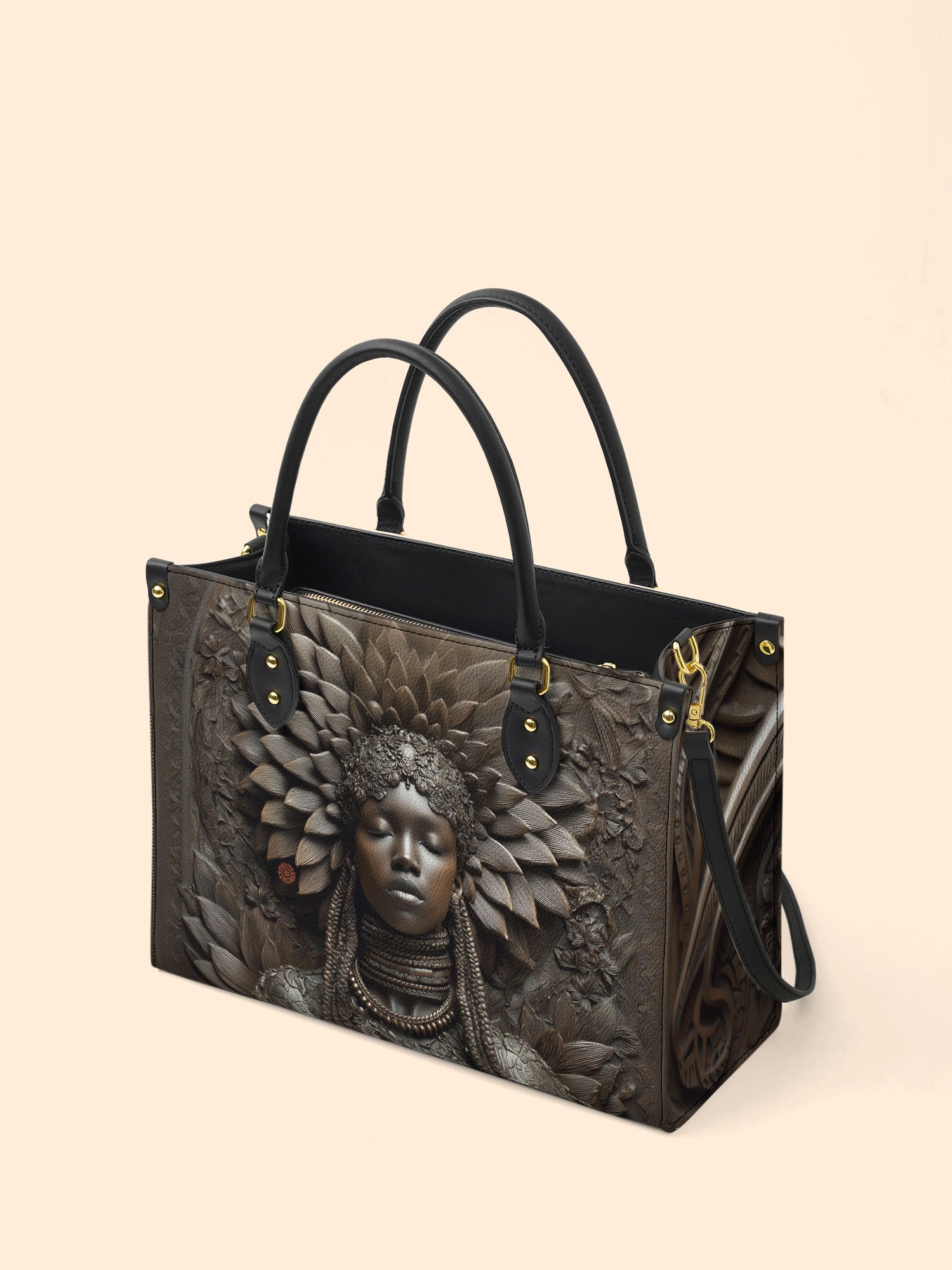 Bronze Birthright Premium Leather Handbag QR0XD610