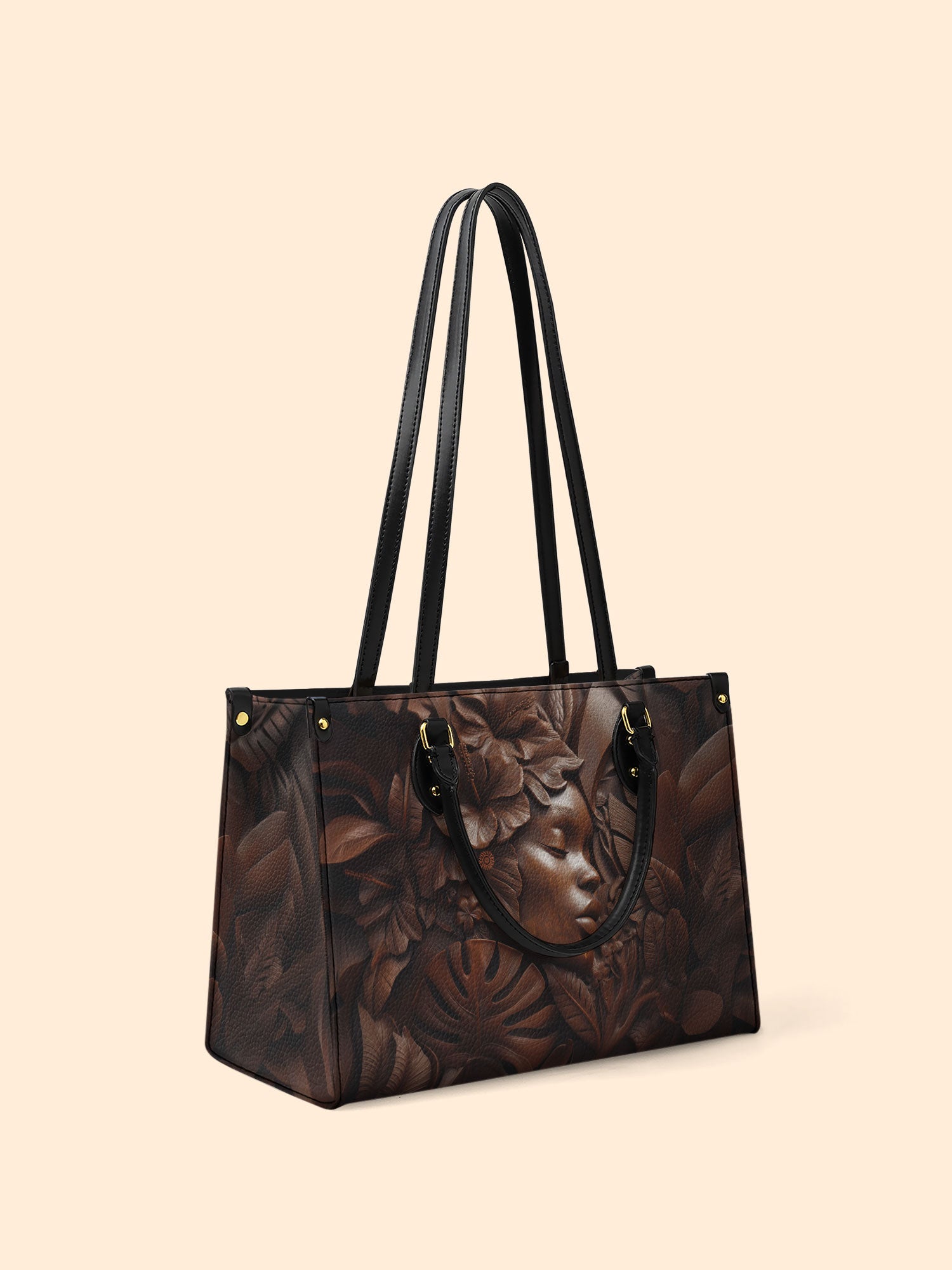 Ivory Leaf Premium Leather Handbag QR0TD340