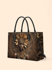 Mahogany Majesty Premium Leather Handbag QR0XD614