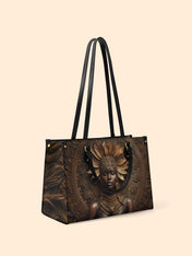 Mahogany Majesty Premium Leather Handbag QR0XD614