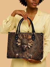 Mahogany Majesty Premium Leather Handbag QR0XD614