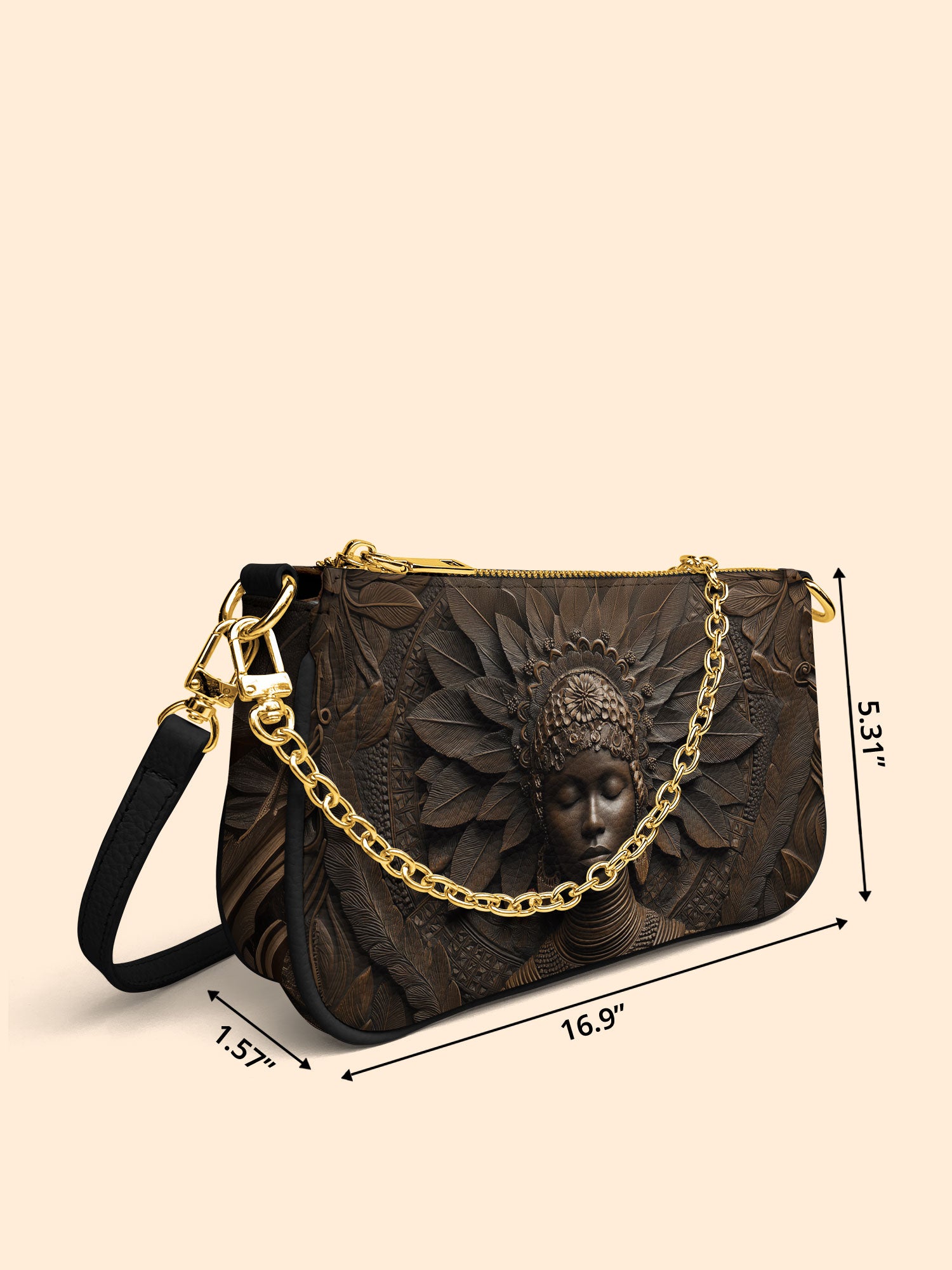 Alkebulan Arts Classic Zip Pochette QR0XD616