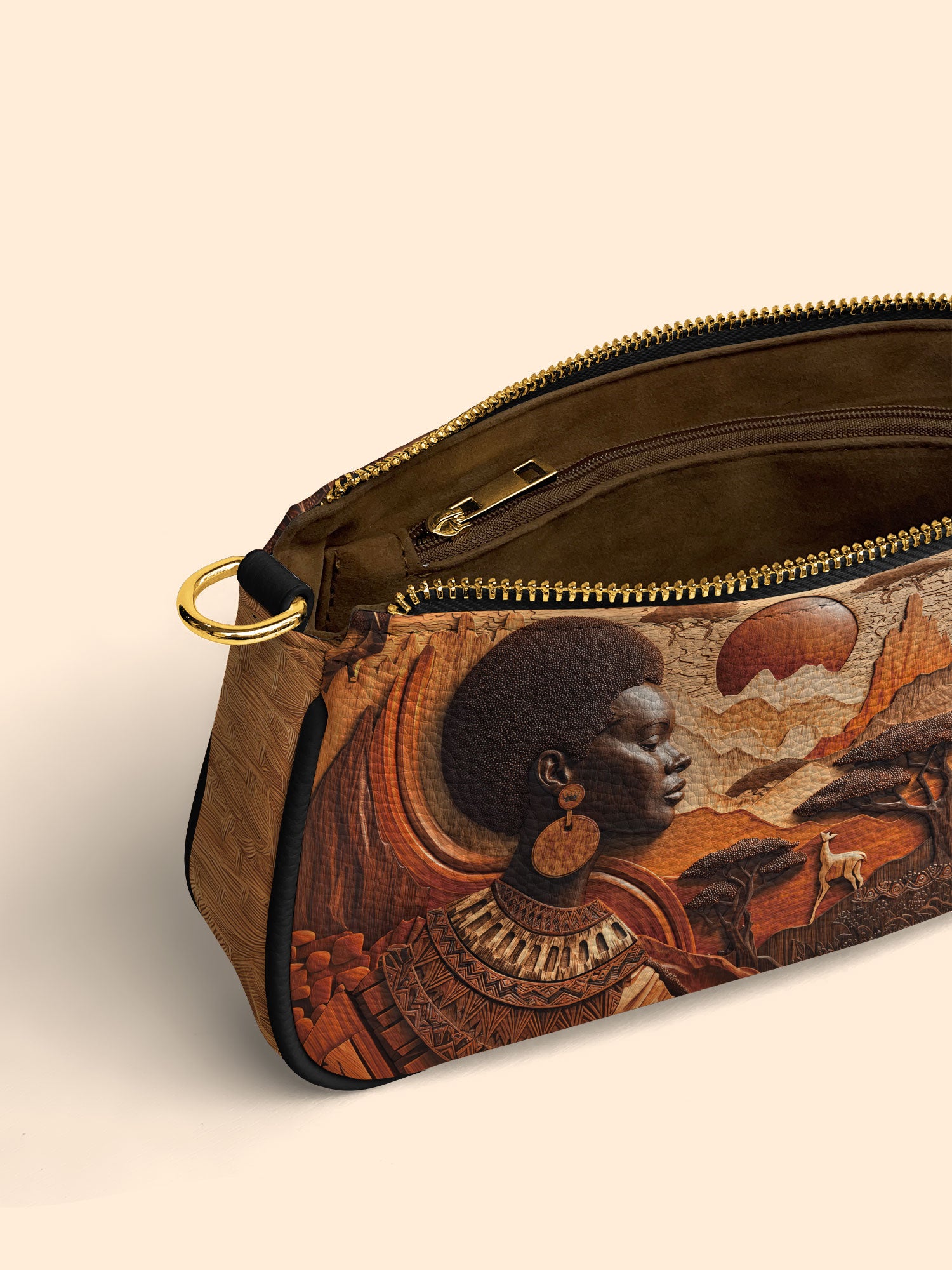 Ancestral Oak Classic Zip Pochette QR0TD339