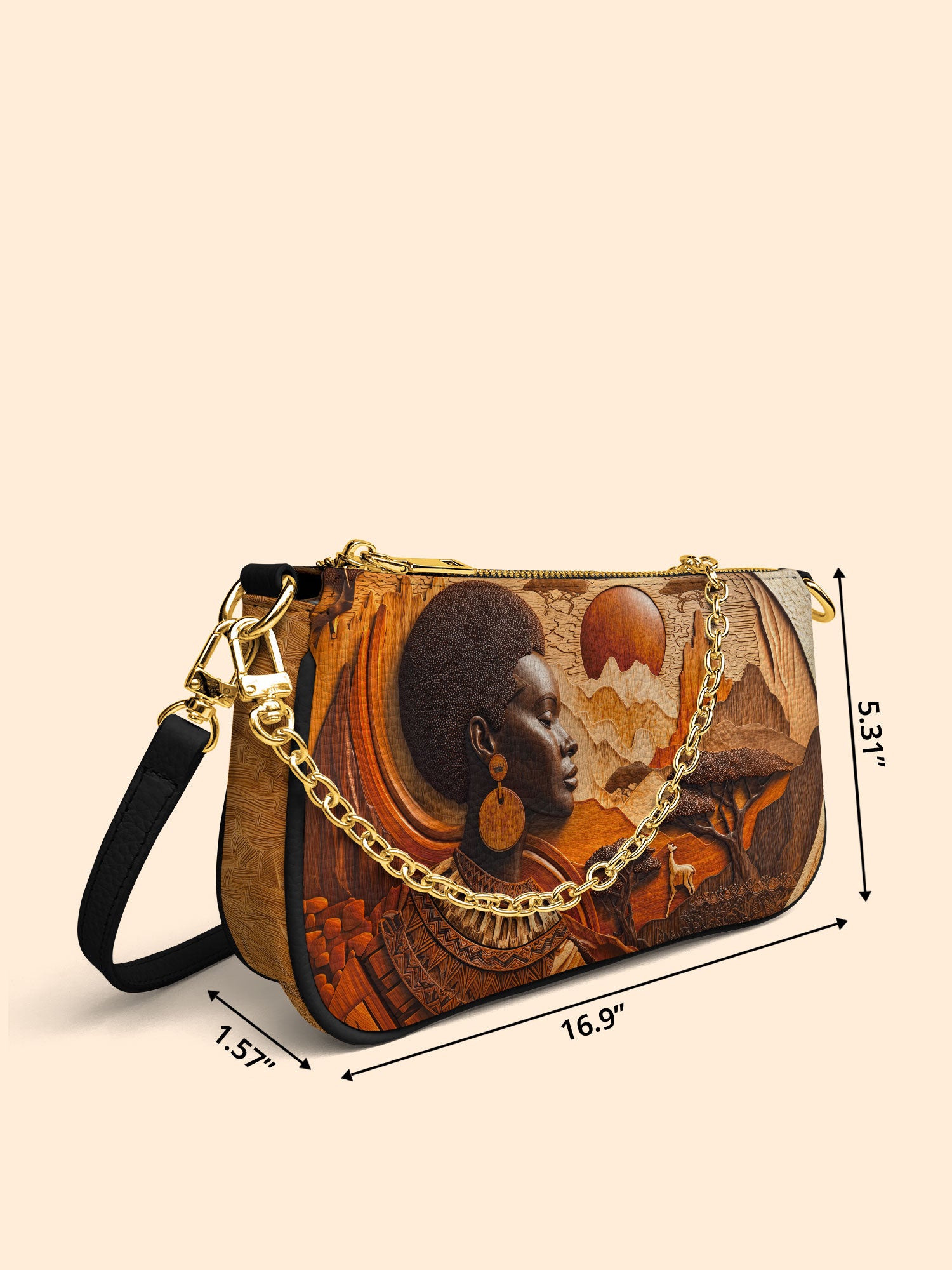 Ancestral Oak Classic Zip Pochette QR0TD339