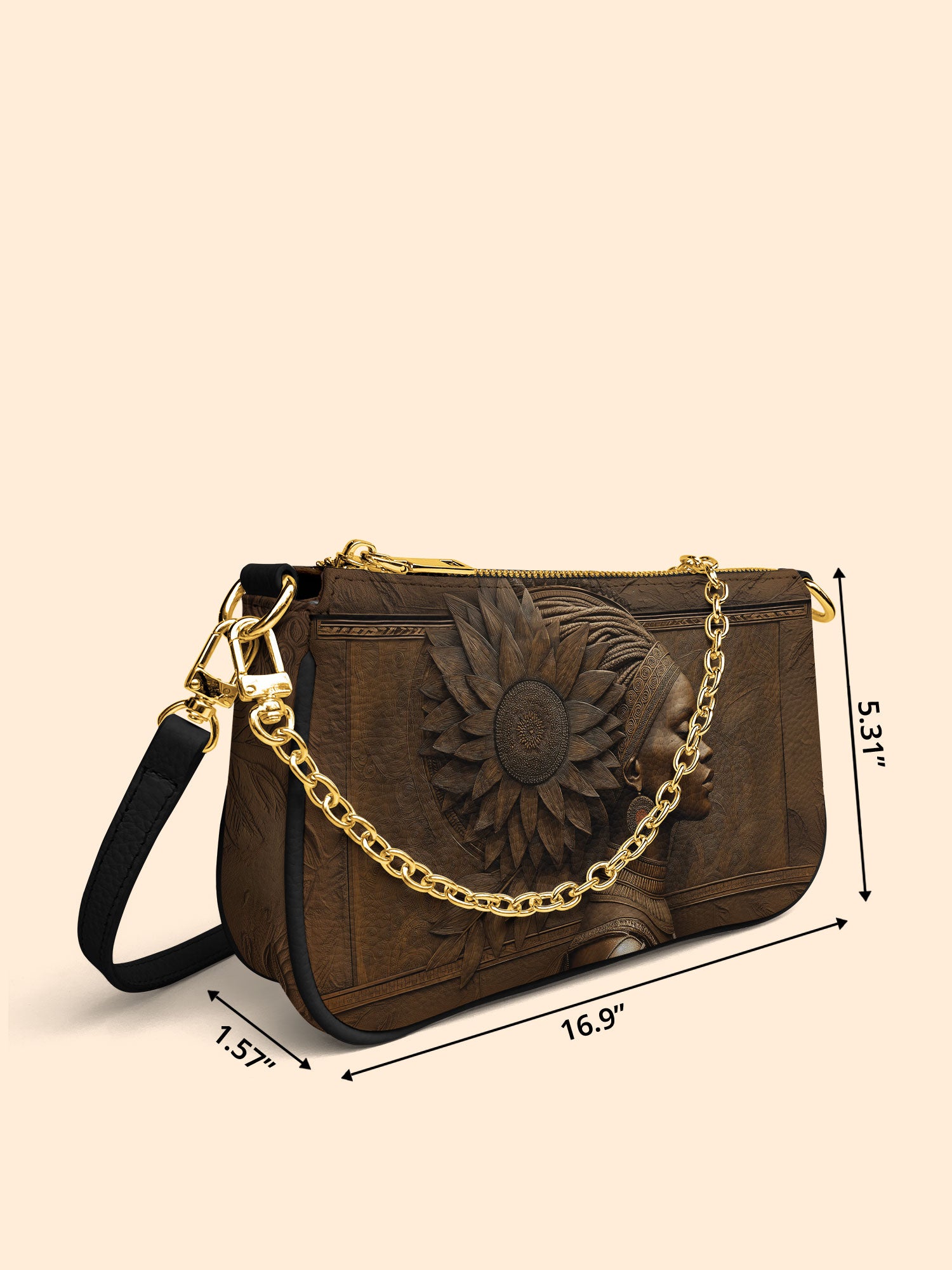 Gilded Genesis Classic Zip Pochette QR0XD621