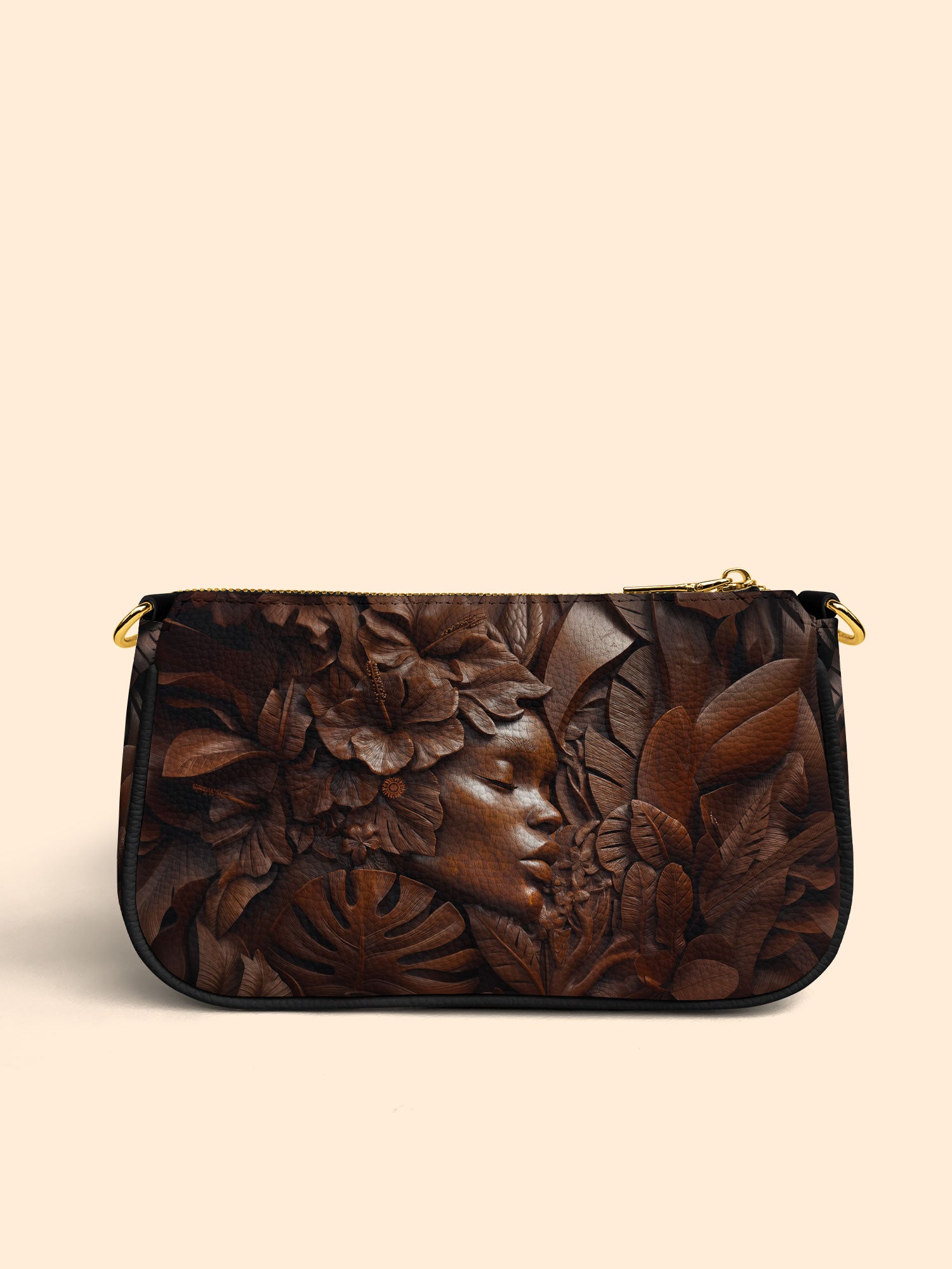 Ivory Leaf Classic Zip Pochette QR0TD342