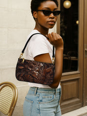 Ivory Leaf Classic Zip Pochette QR0TD342