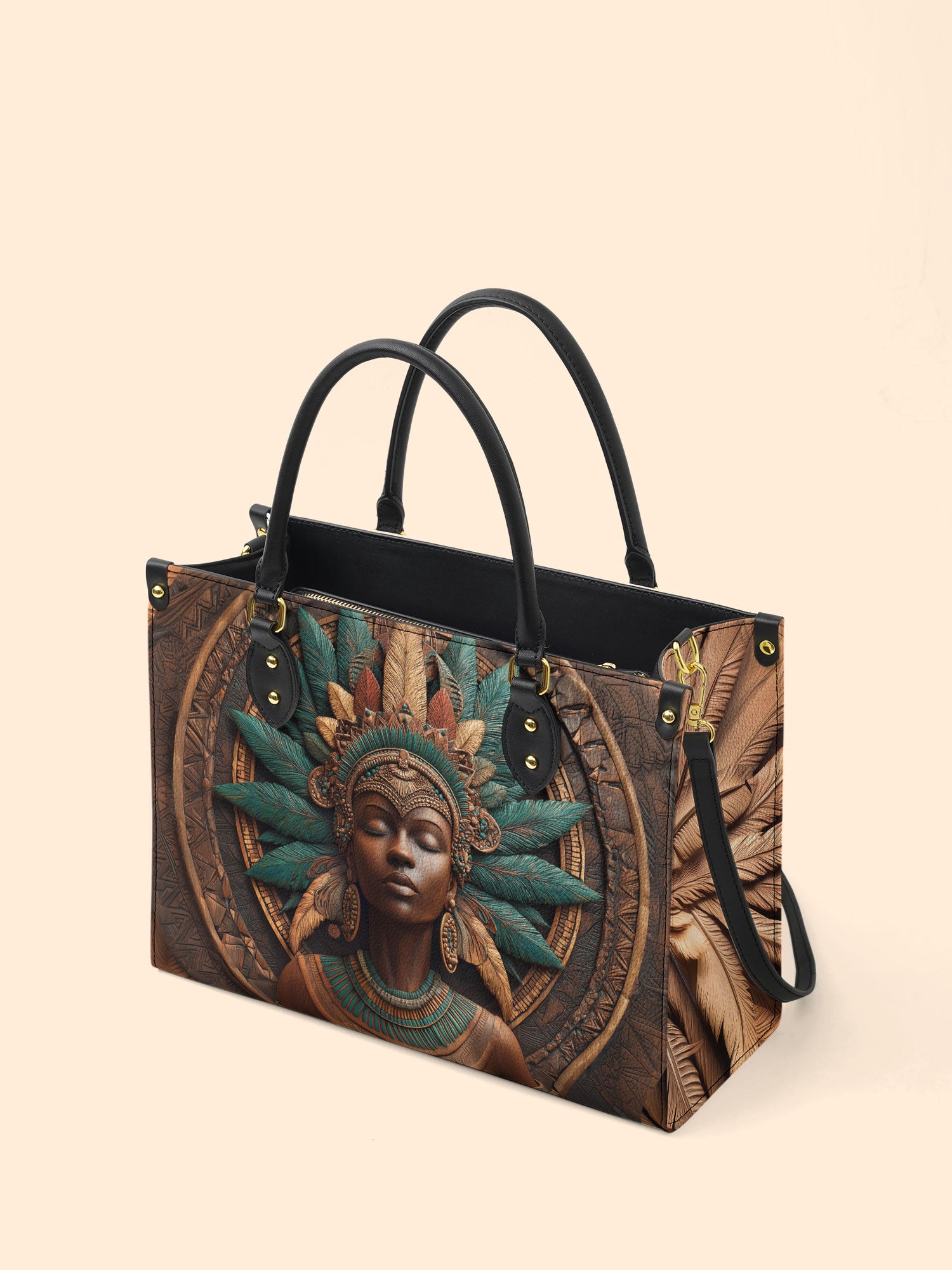 Rooted Legacy Premium Leather Handbag QR0TD349