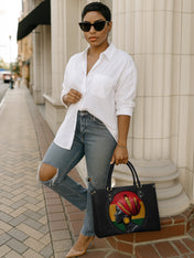 Roots Of Dawn Premium Leather Handbag QR0TV160