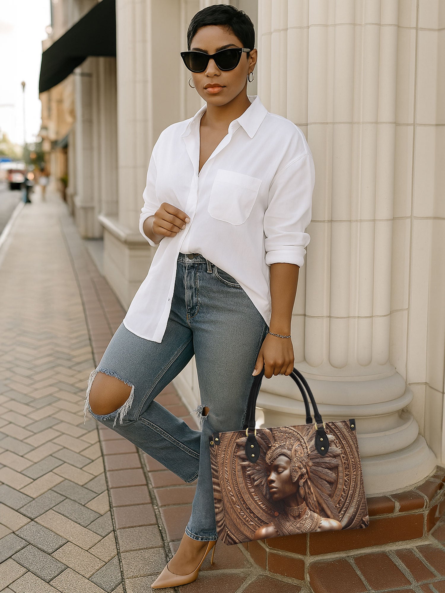 Timber Grace Premium Leather Handbag QR0TD352