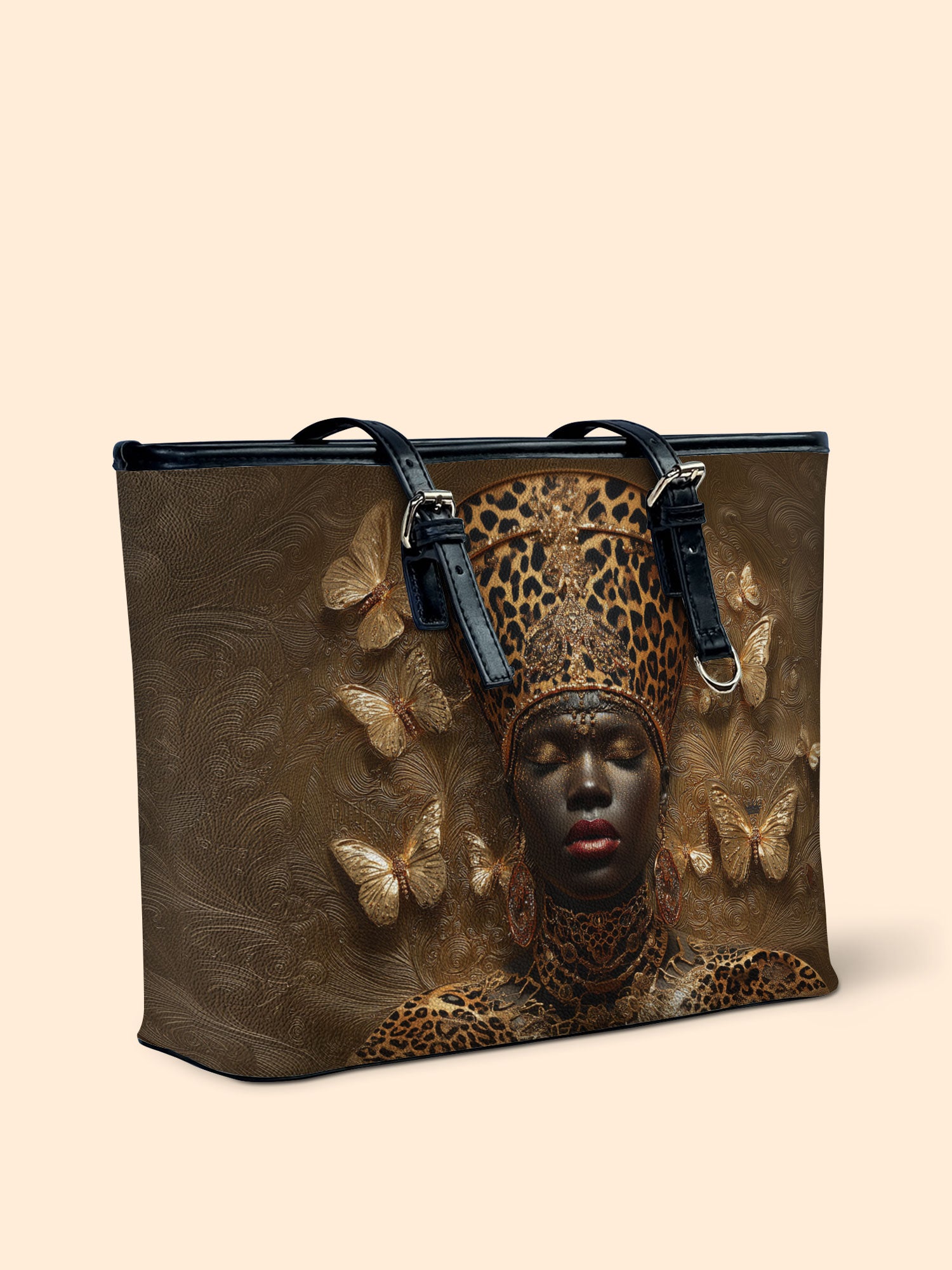 Angelic Affluence Leather Bucket Bag QR0XD756