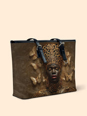 Angelic Affluence Leather Bucket Bag QR0XD756